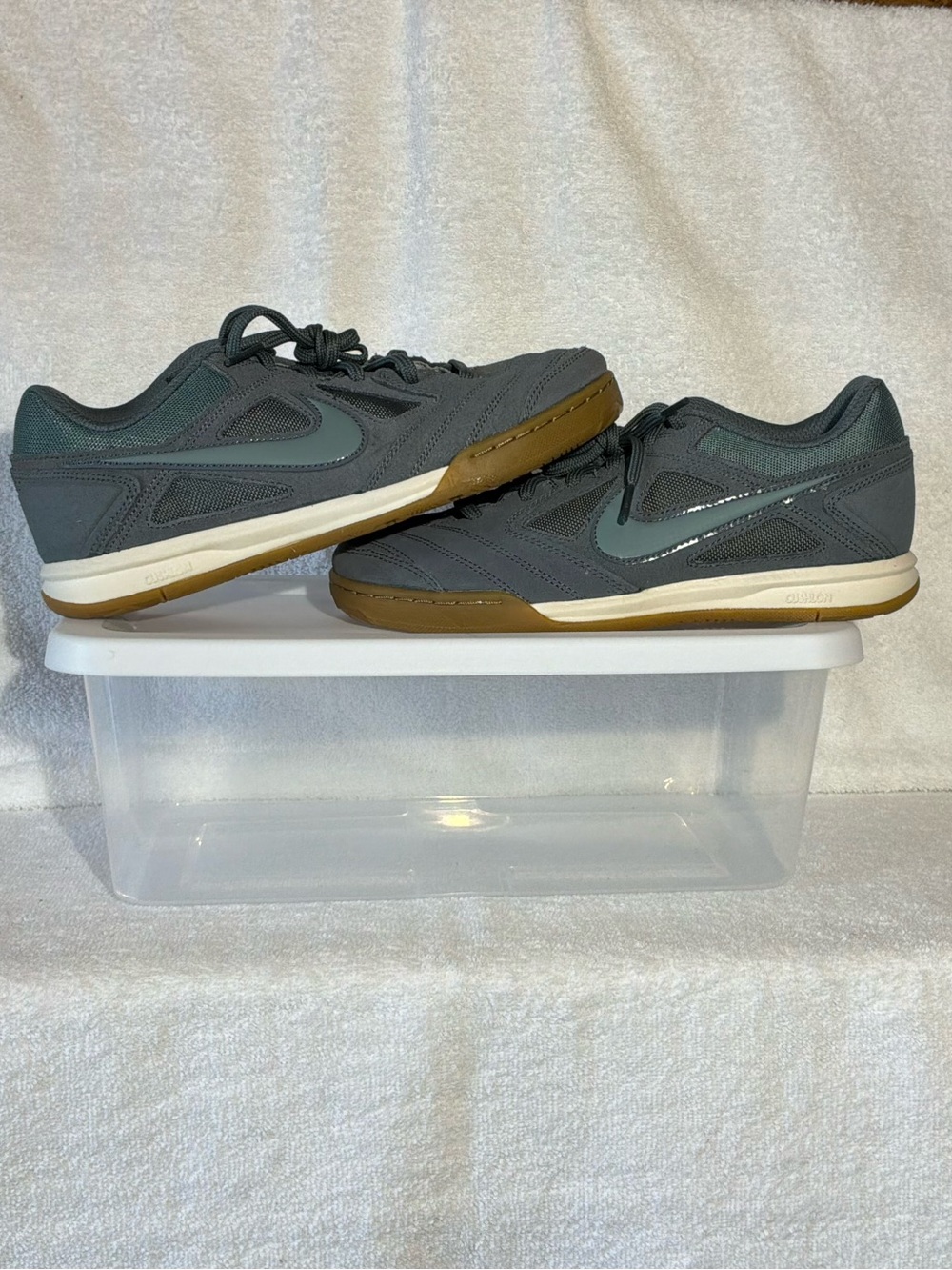 95. Nike Gato  Dark Gray with gum bottoms Men’s 6.5